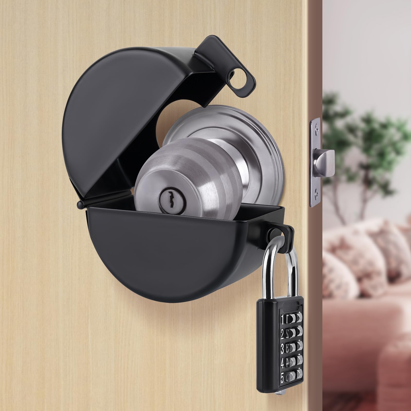 CGEAMDY 4 Pièces Protection De La Serrure De La Porte De La Voiture Pour Décoration Voiture, Protecteur Serrure Porte En Silicone Pour Voiture, Accessoires Porte Serrure Couvre-Portes(Noir