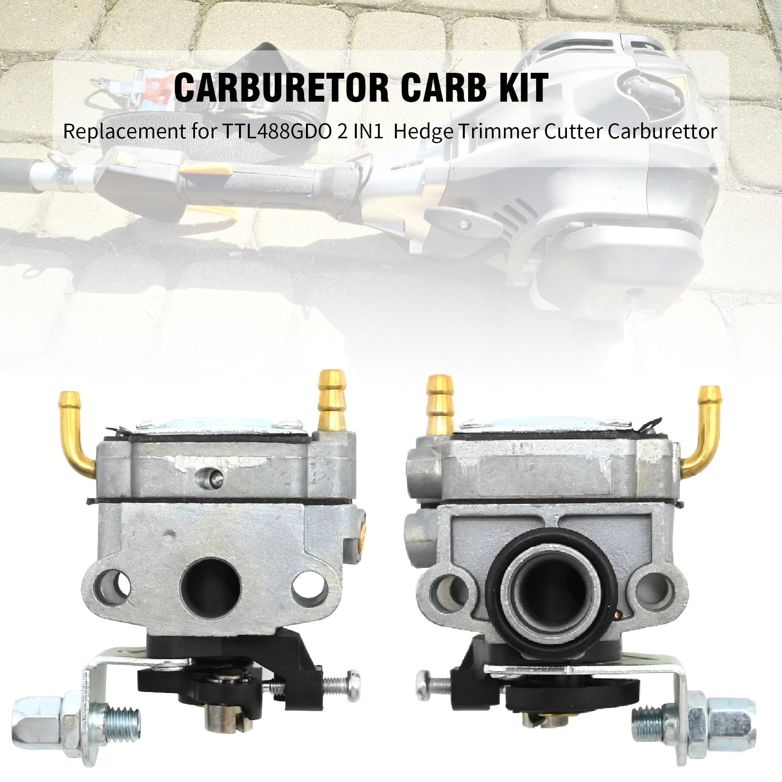 JUUDDENPARTS Carburettor Carb Kit with Fuel Line Assembly - Image 2