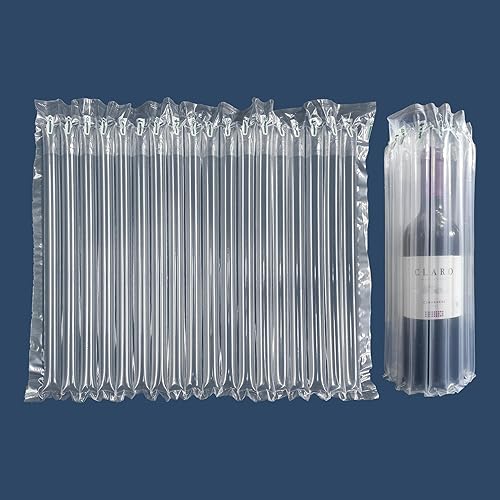 Miniatura 9 de RESISSHO Rollo de envoltura de amortiguación de burbujas, envoltura inflable de columna de aire de 11.8 pulgadas x 164 pies, para embalaje y envío