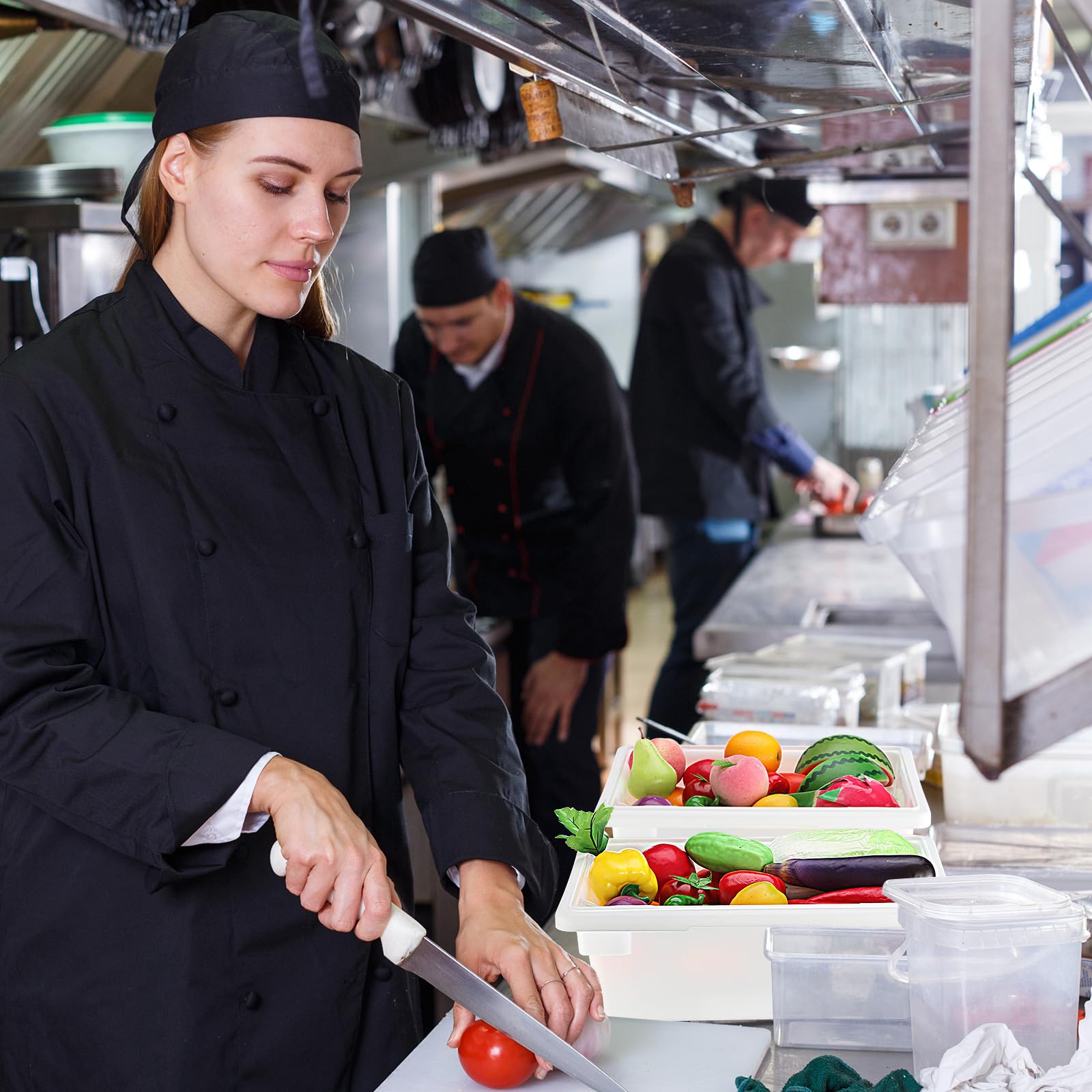 Barydat Paquete de 2 cajas de almacenamiento de alimentos, contenedores de almacenamiento de alimentos comerciales aptos para congelador y lavavajillas, contenedores de almacenamiento con tapas para