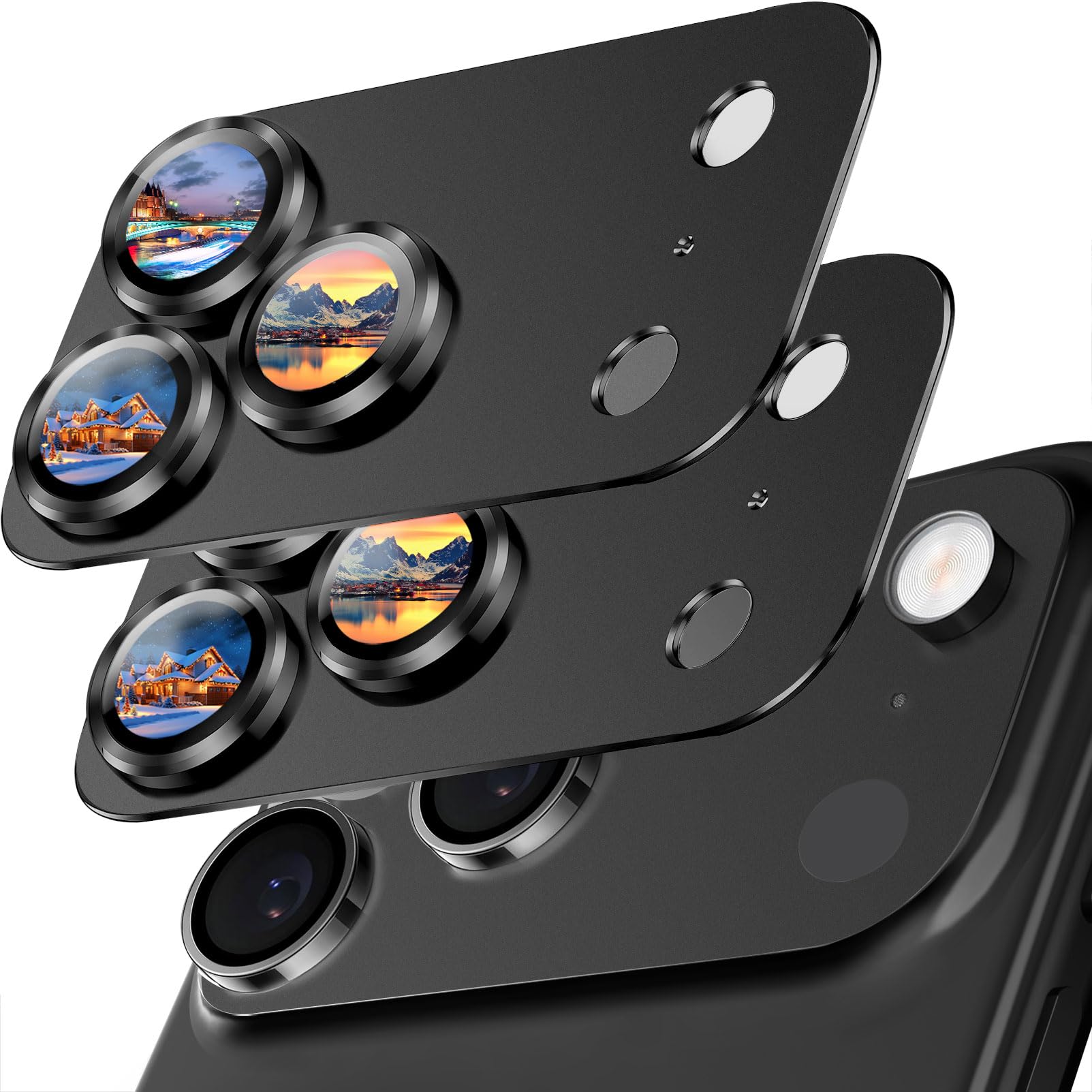 Protecteur D'objectif En Verre Trempé 9H Pour IPhone 17 Pro - Anti-choc, Anti-rayures, Anneau Métallique
