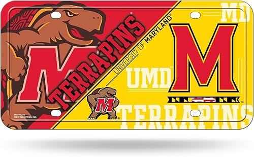 Miniatura 252 de NCAA etiqueta de metal para auto, negro