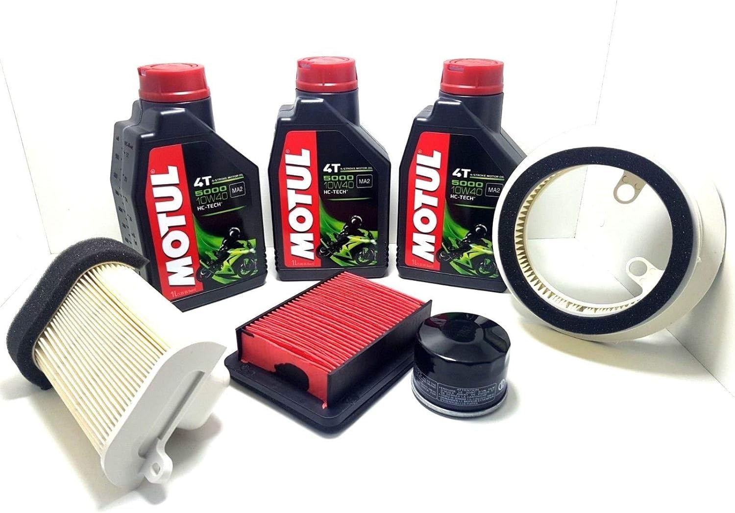 Kit de revisión Y A M A H A XP TMAX T-MAX 500 Aceite Filtros Aire 2008 2009 2010 2011 2012 Motul 5000