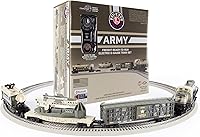 Vista 9 de Lionel Army Freight Electric O Gauge Bluetooth 5.0 Set de Tren Eléctrico con Control Remoto