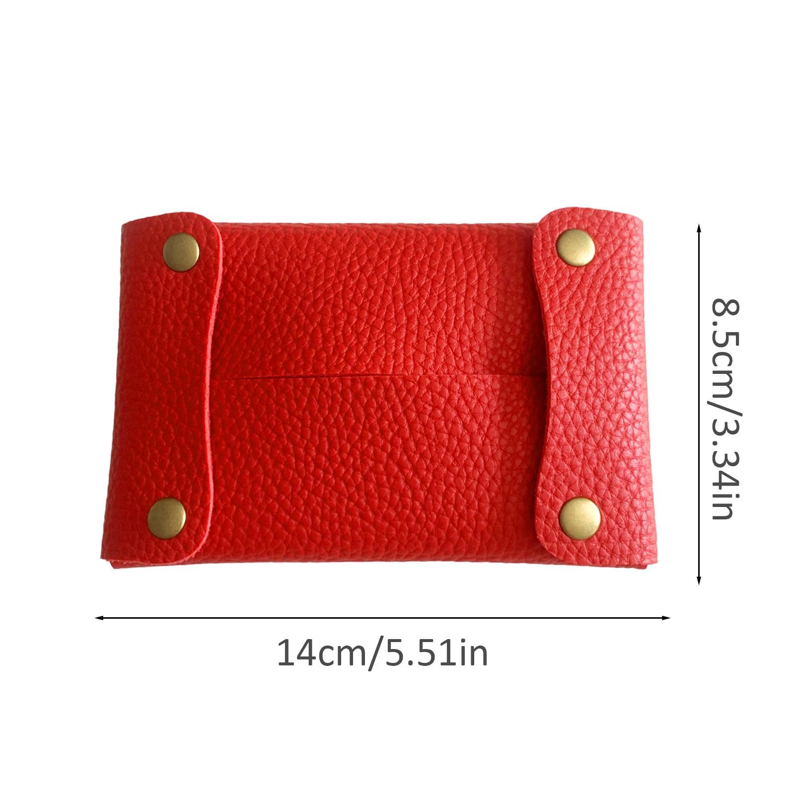 Porte-mouchoirs De Poche En Cuir PU - Petit Sac élégant Pour Boîte à Mouchoirs, Maison, Voiture, Voyage - Anti-dérapant, Lavable, Plusieurs Coloris