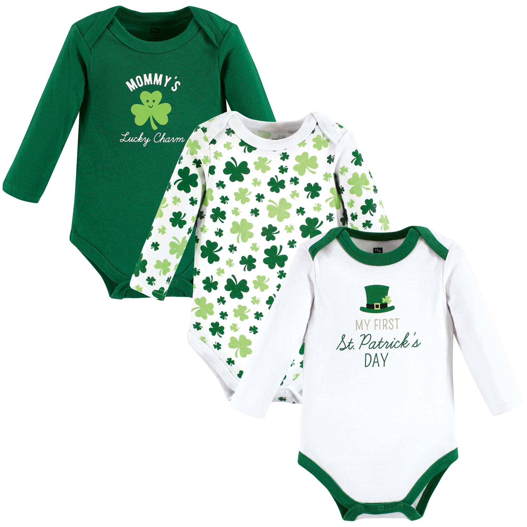 Hudson baby Cotton Long-Sleeve Bodysuits Set di Magliette per Bambino e Neonato Unisex-Bimbi