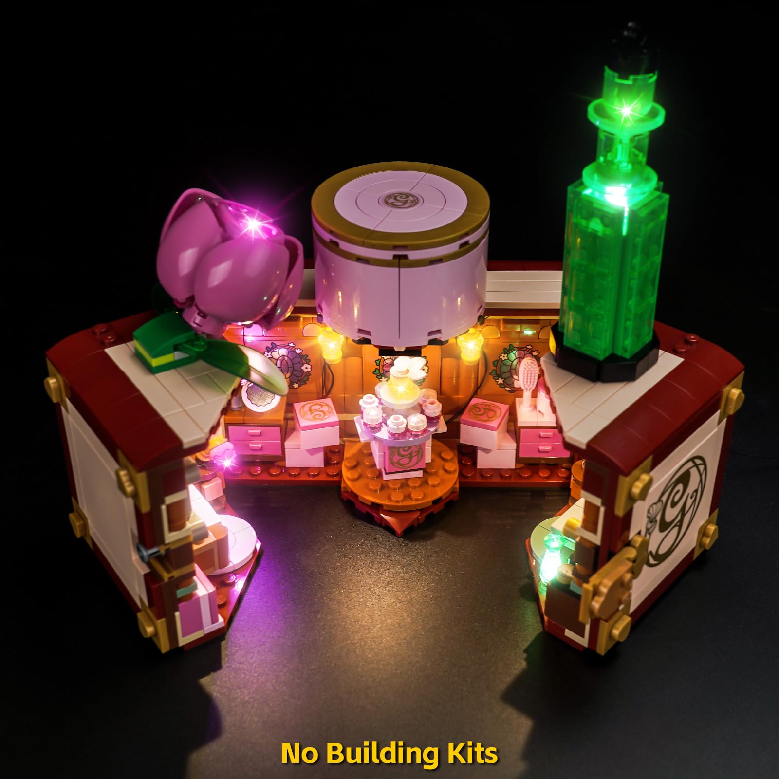 BrickBling Juego de luces LED compatible con Lego 75683 Glinda y Elphaba dormitorio (modelo no incluido), juego de iluminación decorativa, juguete creativo — view 3