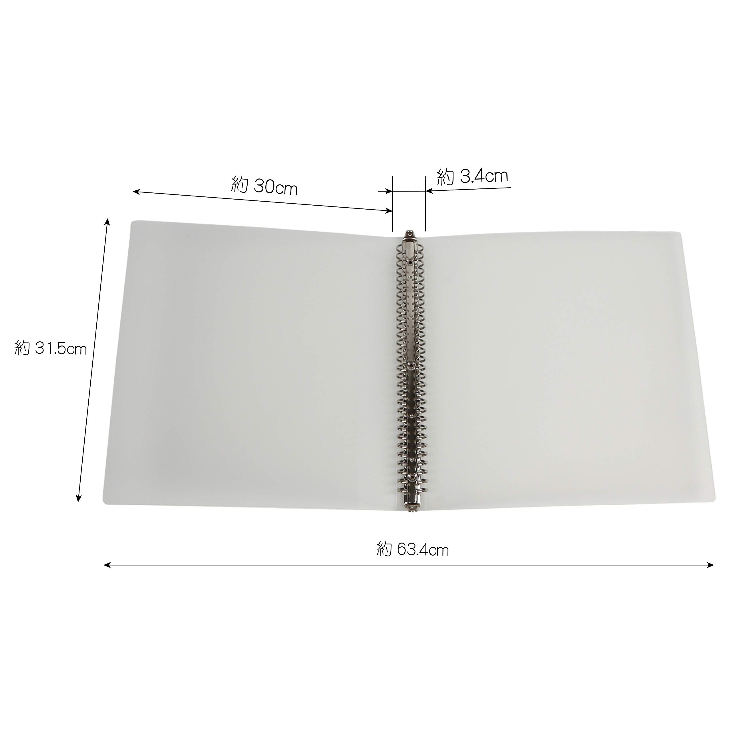 Amazon.co.jp: A4ワイド 30穴 ファイル クリア (A4変形ワイド