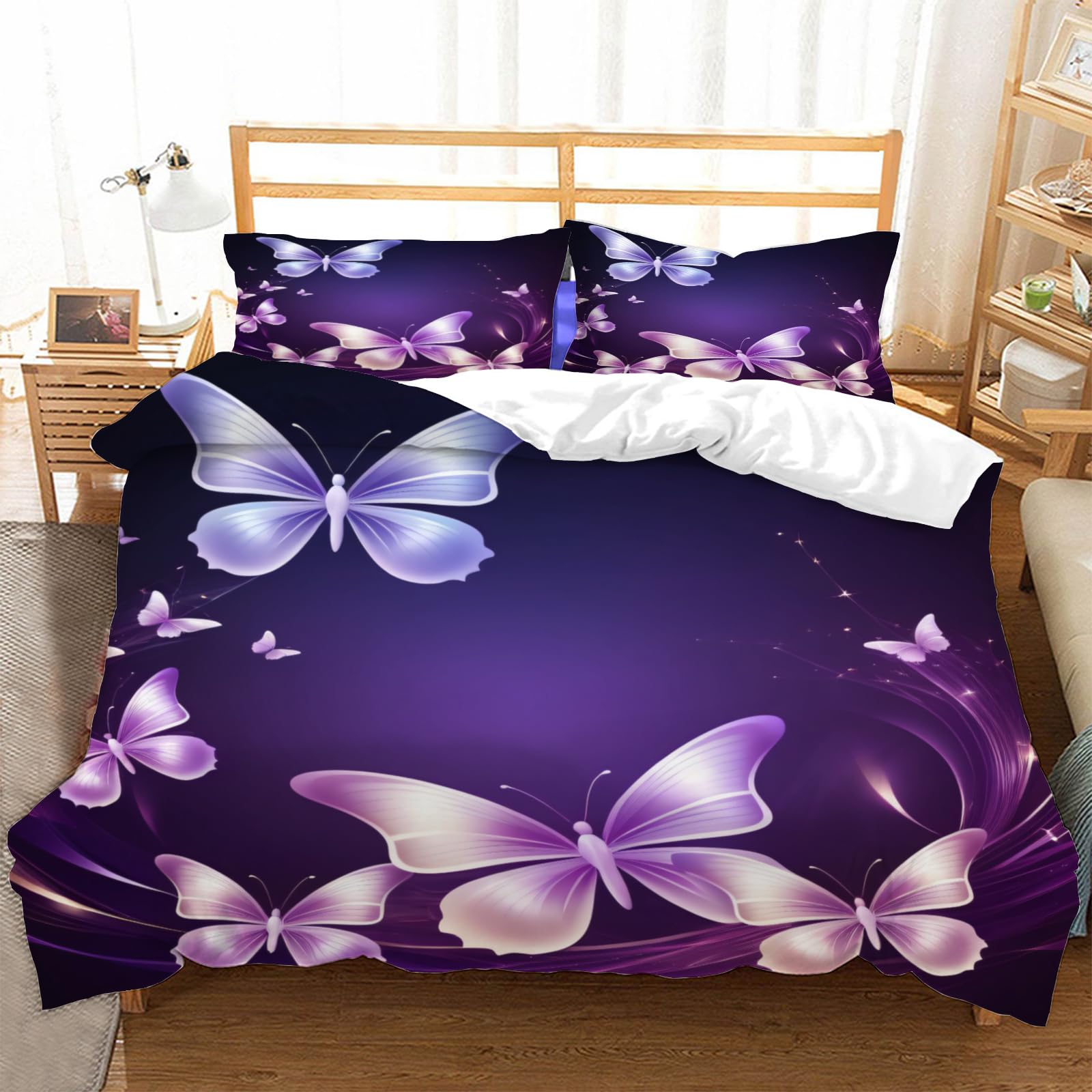 Parure de lit papillon 240x260 pour transformer la chambre d'un ado avec un style abstrait