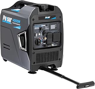 Pulsar Products GX400BN, 4000W Portable Ultra-Quiet Dual Fuel & Parallel Capability, RV-Ready, Handle & Wheels, with CO