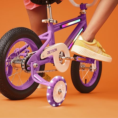 Miniatura 8 de Jetson Light Rider - Bicicleta unisex iluminada para niños, marco de luz LED, 3 modos de luz diferentes