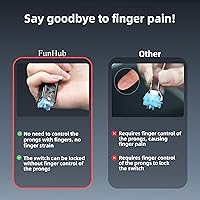 Vista 6 de FunHub Extractor de teclas translúcido 2 en 1 para teclado mecánico intercambiable en caliente, fácil de quitar y reemplazar, interruptor y Negro