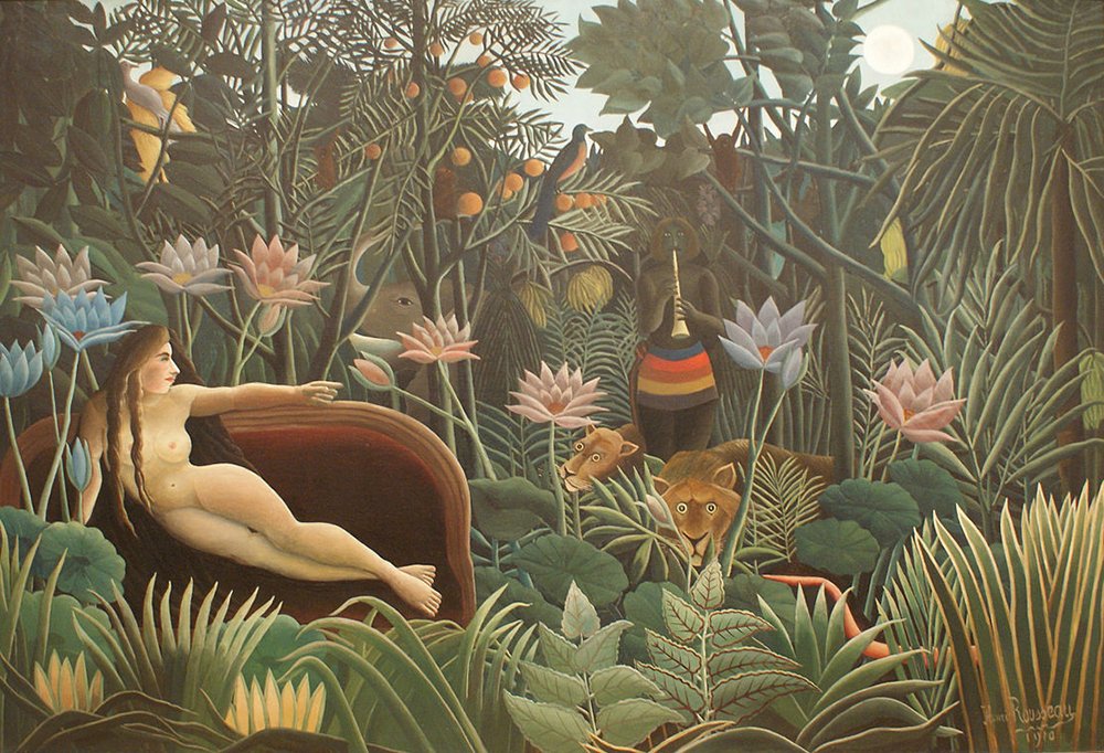 Poster Henri Rousseau The Dream 1910 extra large impression d'art mat encadré