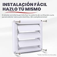 Vista 6 de Repuesto DEFLECTO HS4W/18 Supurr-vent para cubierta de ventilación, blanco, N/A