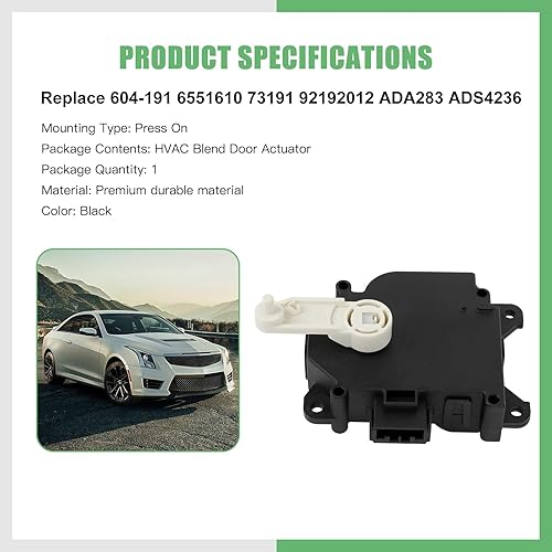 Miniatura 2 de SCITOO Reemplazo de actuador de puerta de mezcla de calentador HVAC para Chevrolet para Caprice 2011-2015, para Chevrolet para SS 2014-2015, para