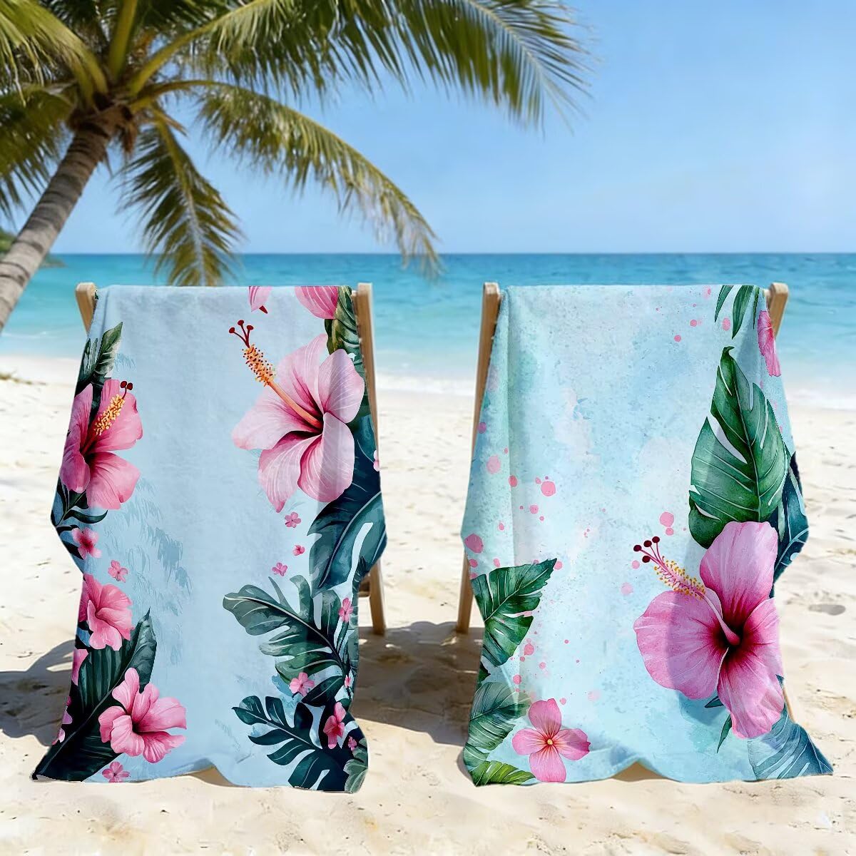 Ręcznik plażowy 90 x 180 cm, ręcznik gimnastyczny z mikrofibry szybkoschnący, zestaw 2 ręczników plażowych, lekki kompaktowy ręcznik z mikrofibry duży do podróży, prezent dla mężczyzn prezent dla