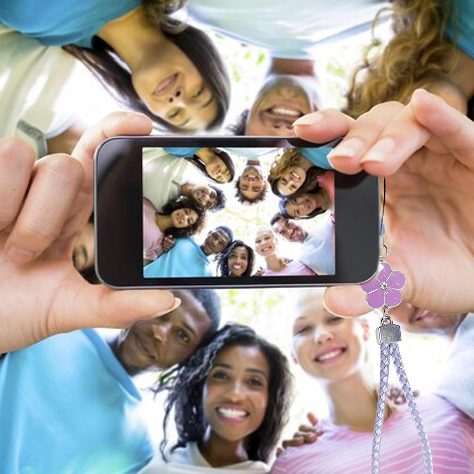 Longe de Téléphone Portable Anti-Perte Dragonne pour Femmes Filles 4 Pièces