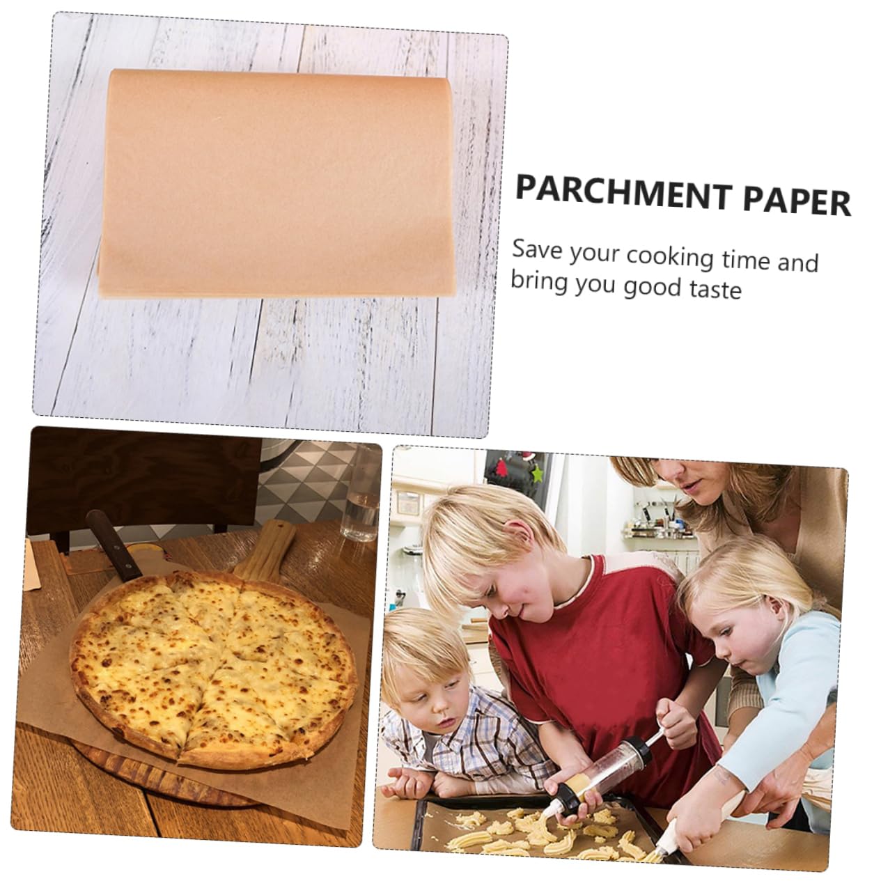 Hemobllo 100pezzi Carta per Forno Antiaderente in Carta Alimentare Resistenti al Calore e Impermeabili per Cottura in Casa Grigliate e Dolci