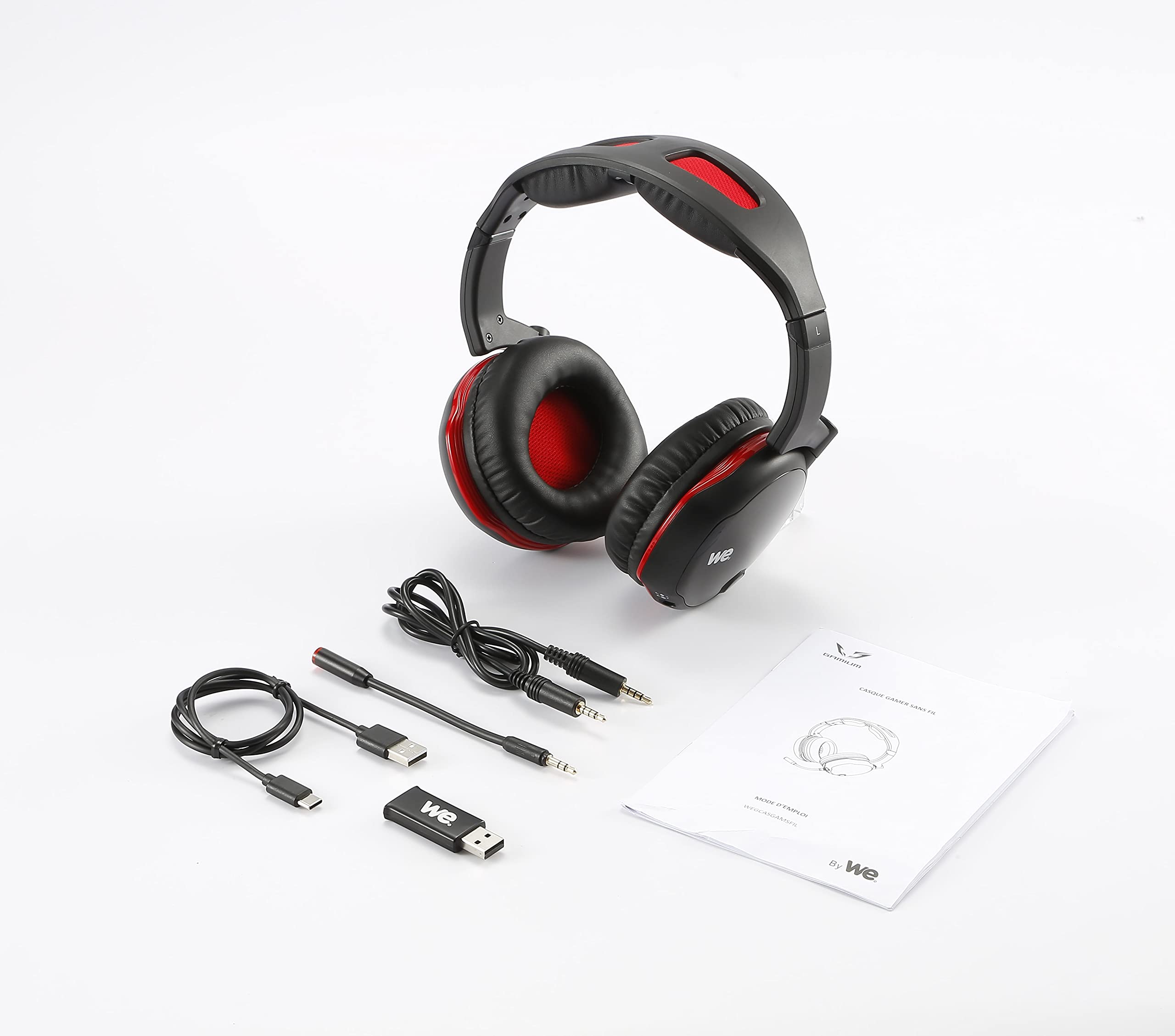 WE Gamium Casque Gaming avec amplificateur - PS4, PS5, Xbox One, Nintendo Switch et PC