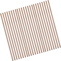 Vista 6 de Pajitas rectas de metal reutilizables azules, 100 unidades a granel (8.5 pulgadas de largo, azul-100 piezas rectas)