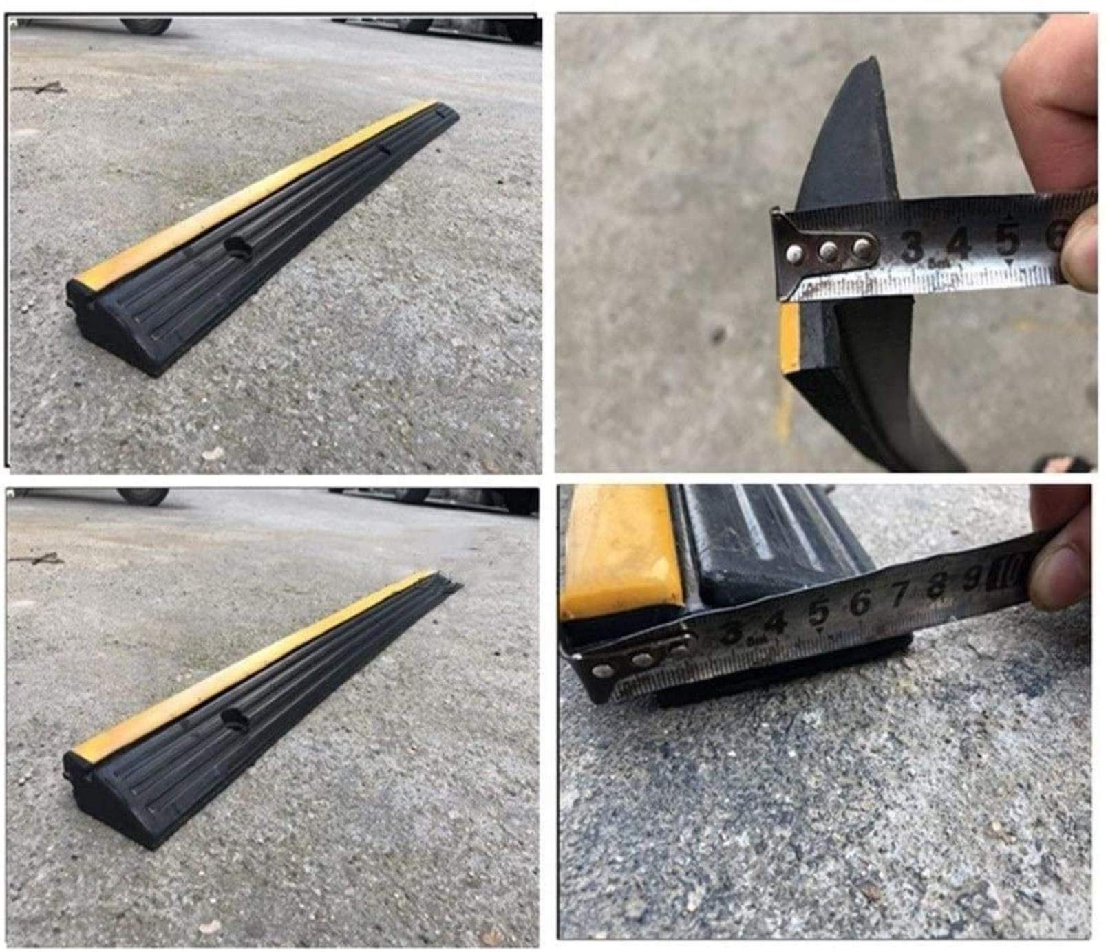Miniature Ramps, Small Rubber Triangle Pad Scooter Bicycle Uphill Mat Outdoor Steps Safety Ramps Size:98 * 7.5 * 3Cm (Size : 98 * 7.5 * 3Cm) (98 * 7.5 * 3CM)