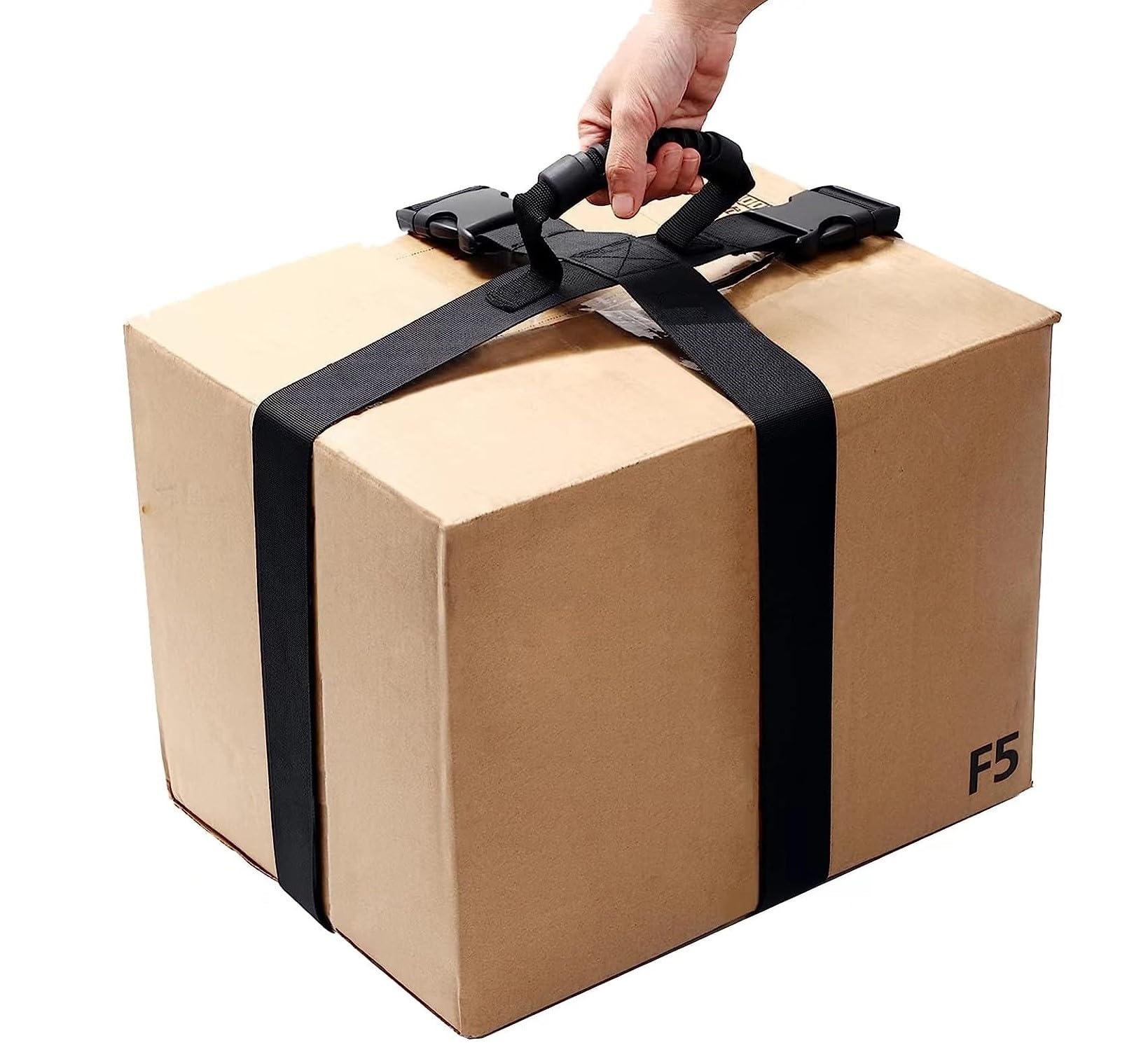 Alaska® Box Carrying Strap with Handle, Handheld Belt for Safely Moving and Lifting Heavy Boxes, Adjustable Belt, Cross Style Carry Straps, Suitable for Groceries, Luggage (190 CM x 5 CM)-image-27