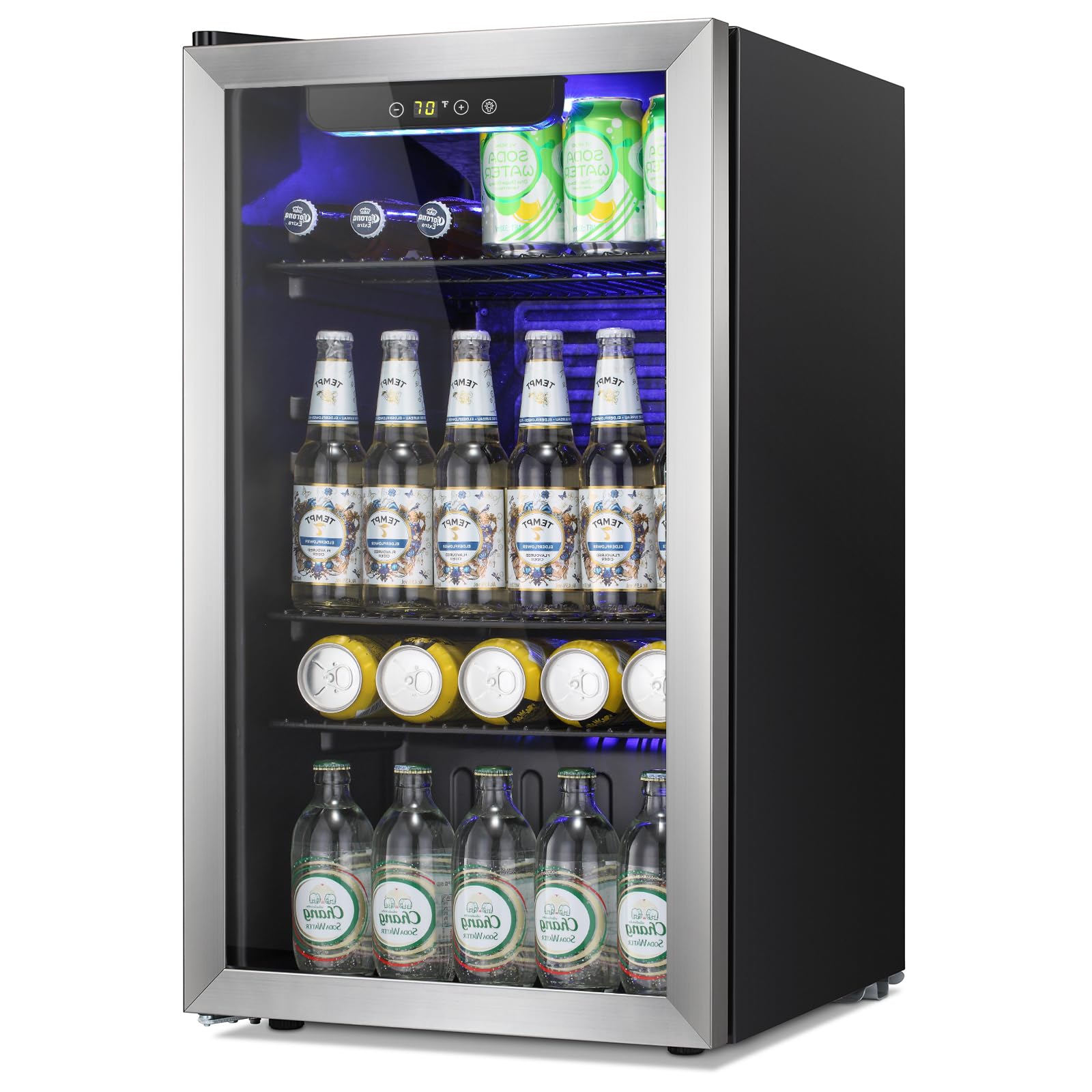 Xbeauty Beverage Refrigerator Cooler, 3.2cu.ft.