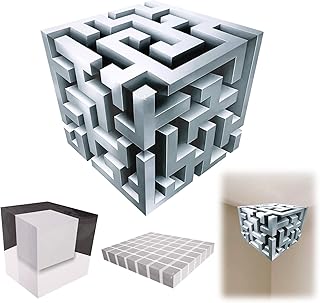 3PCS Wall Art that Reshapes Reality, 3D Optical Corner Wall Art Illusion Decals,Removable Peel and Stick, 3D Optical Illusion Corner Decal for Living Room,Office,Gallery Space,Home Decor