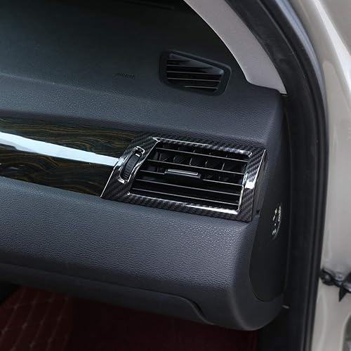 Miniatura 5 de YIWANG Cubierta de salida de aire acondicionado lateral de fibra de carbono ABS para BMW X3 F25 2011-2017, X4 F26 2013-2017 accesorios de coche de
