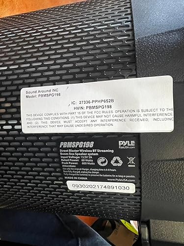 Miniatura 9 de Sistema estéreo portátil Bluetooth Boombox  Altavoz inalámbrico digital de 600 W para exteriores con luces LED, radio FM, reproductor de MP3, USB,