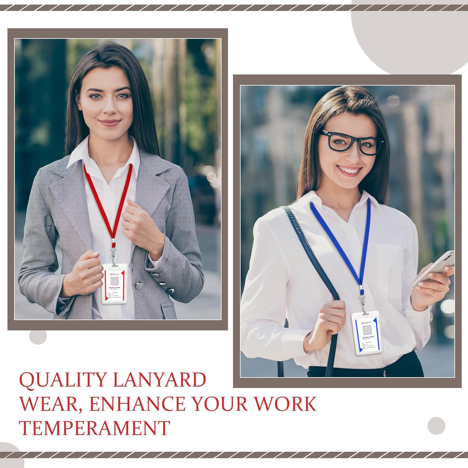 500 Pack Bulk Lanyards for ID Name Badges Holder Flat Lanyards with Hook Clip Swivel for Office School Accessories (Multi Colors) - Image 6