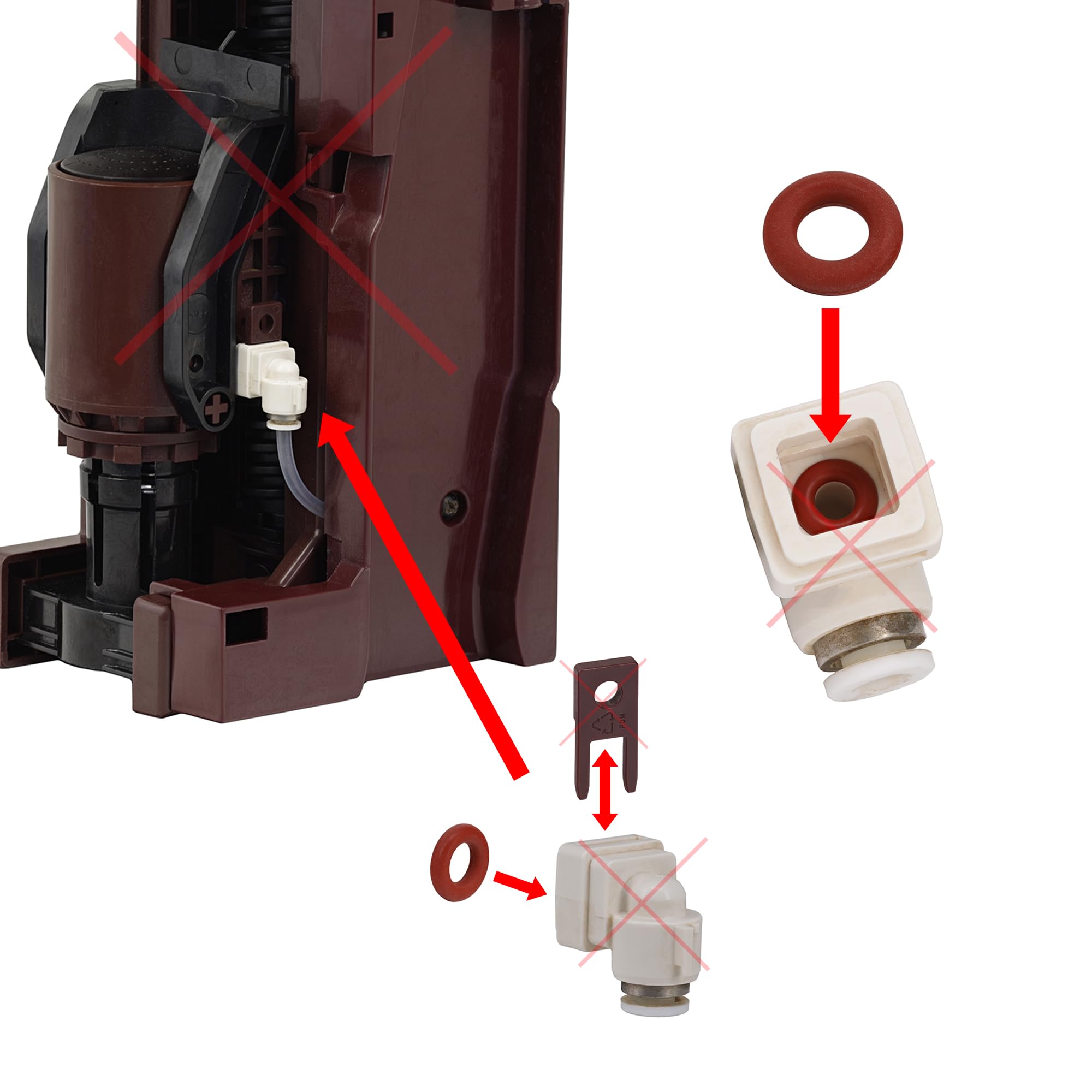 Afdichting voor koffiezetgroep koffiezetapparaten Saeco (O-ring 32 x 4 mm