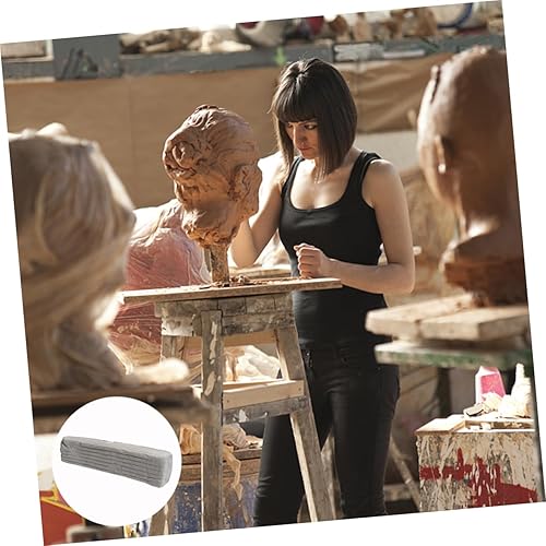 Miniatura 7 de TEHAUX Arcilla de modelado de secado al aire para esculpir y manualidades Material de modelado a mano suave y maleable para proyectos de arte y