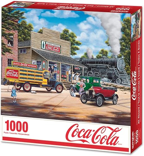 Miniatura 2 de Springbok Rompecabezas de 1000 piezas Coca-Cola All Aboard - Hecho en Estados Unidos
