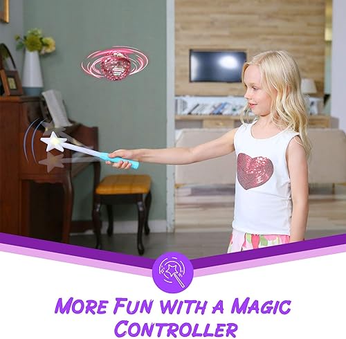 Miniatura 19 de ATHLERIA - Esfera mágica de orbe voladora con luces, accesorio para Navidad, cumpleaños, para niños y adolescentes de 6 a 10 años o más, para Verde