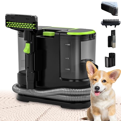 HOMLOVE Portable 21Kpa Carpet & Upholstery Cleaner (Green)