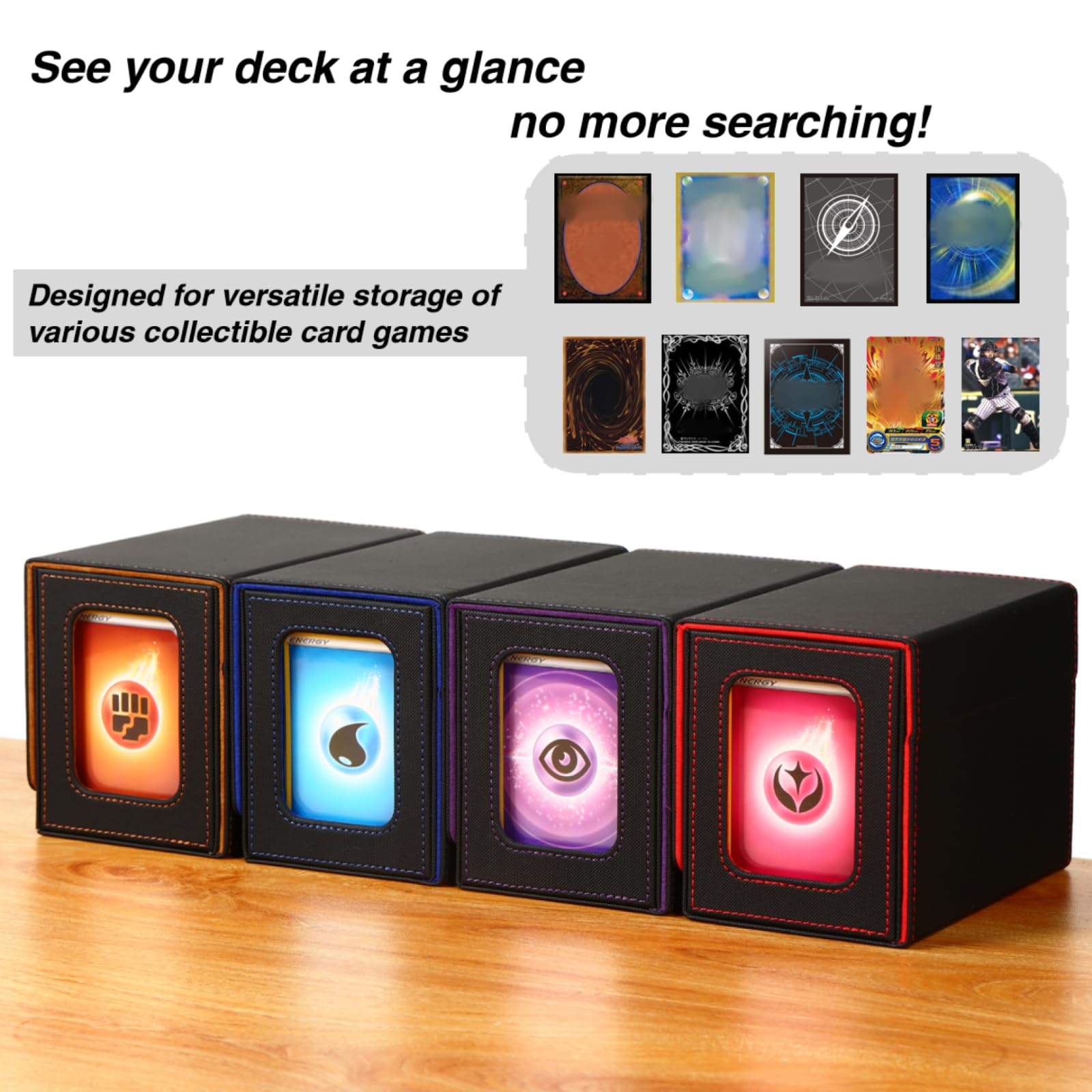 Amazon.com: Venssu MTG Deck Box for Commander or Prime Card