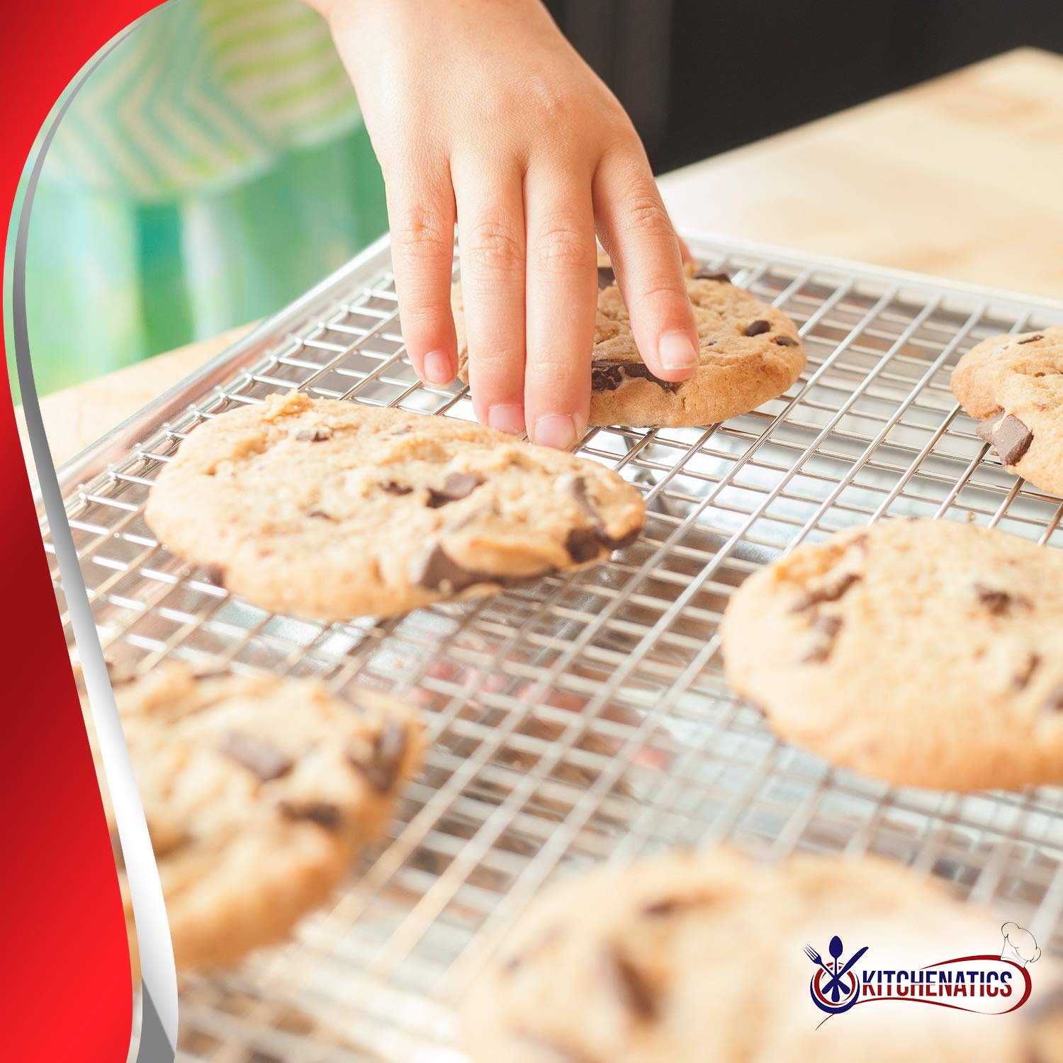 Half Sheet 100 Stainless Steel Roasting & Cooling Rack, Baking Rack