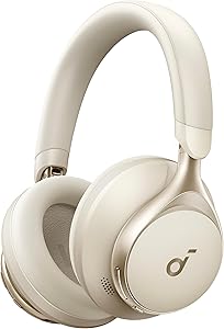 soundcore by Anker, Space One, Active Noise Cancelling Headphones, 2X Stronger Voice Reduction, 40H ANC Playtime, App Control, LDAC Hi-Res Wireless Audio, Comfortable Fit, Clear Calls, Bluetooth 5.3