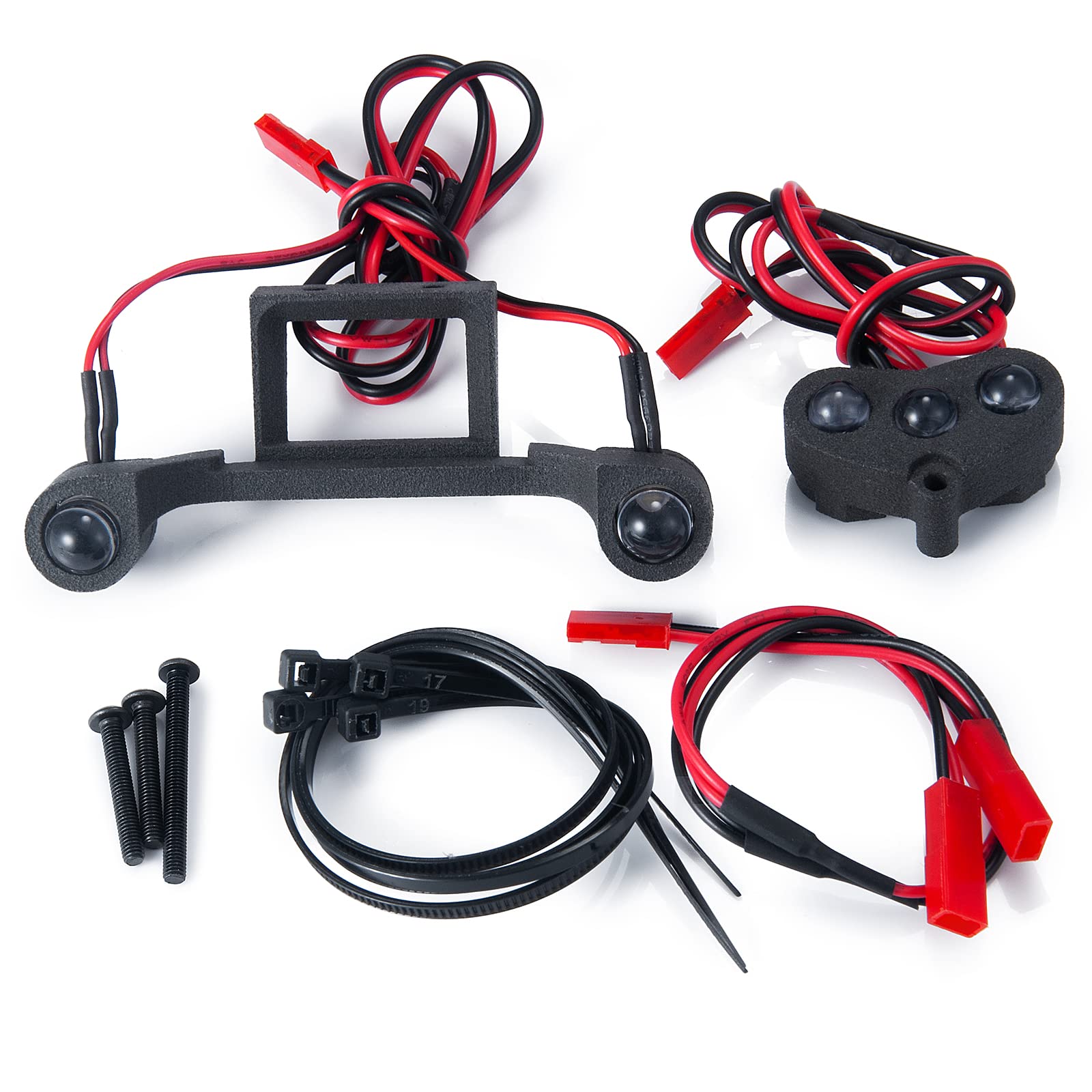 AXspeed Set Luci Anteriori E Posteriori Per Auto RC TRX4M TRX4-M 1/18 - LED Bianche E Rosse In ABS