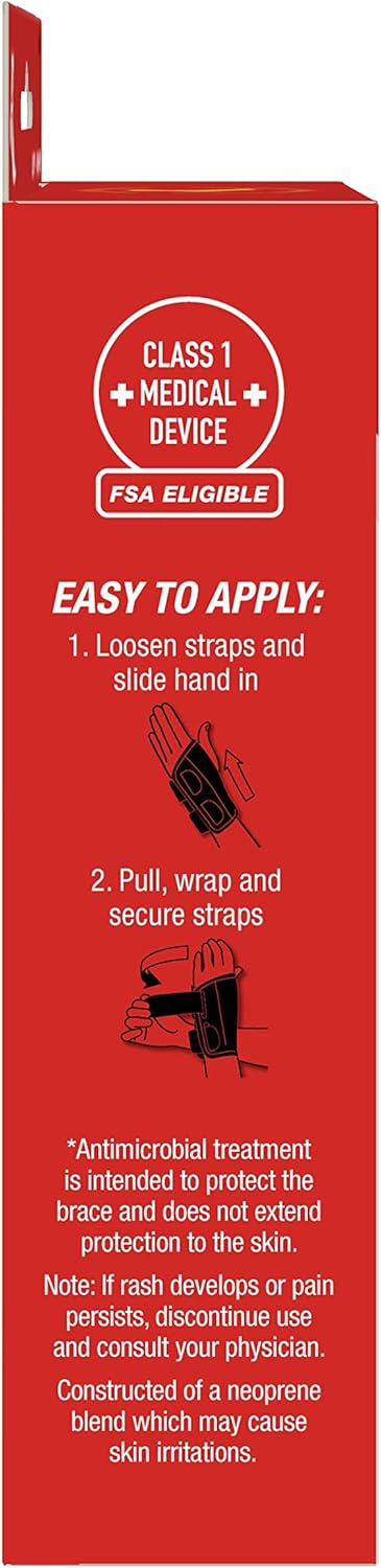 Mueller Green Fitted Wrist Brace, Black, Left Hand, Small/Medium (5-8) : Industrial & Scientific