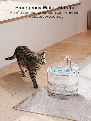 Miniatura 8 de NPET Fuente de agua para gatos WF050TP 1.5L automático de acero inoxidable 4L Fuente de agua para mascotas Dispensador de agua para perros WF210plus