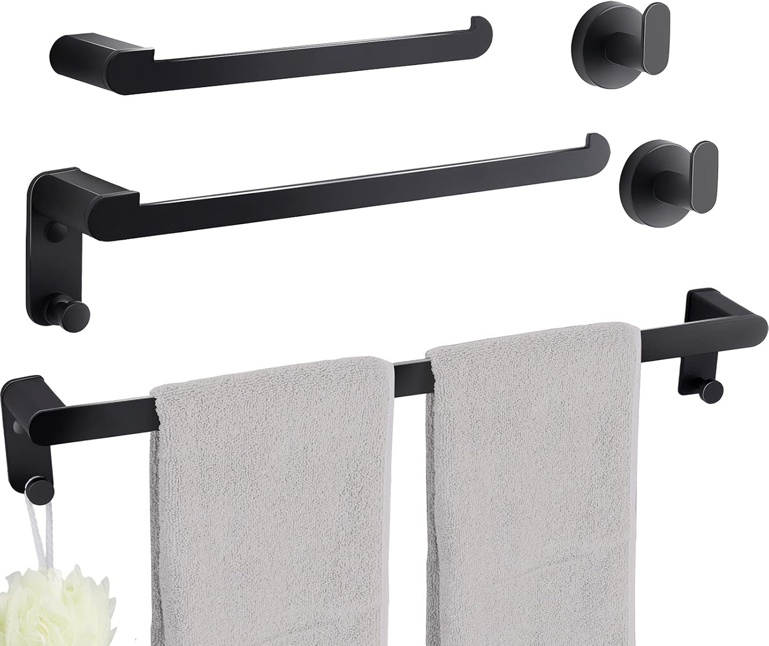 OrangeFish 5Pieces Bathroom Hardware Set,Bathroom Towel