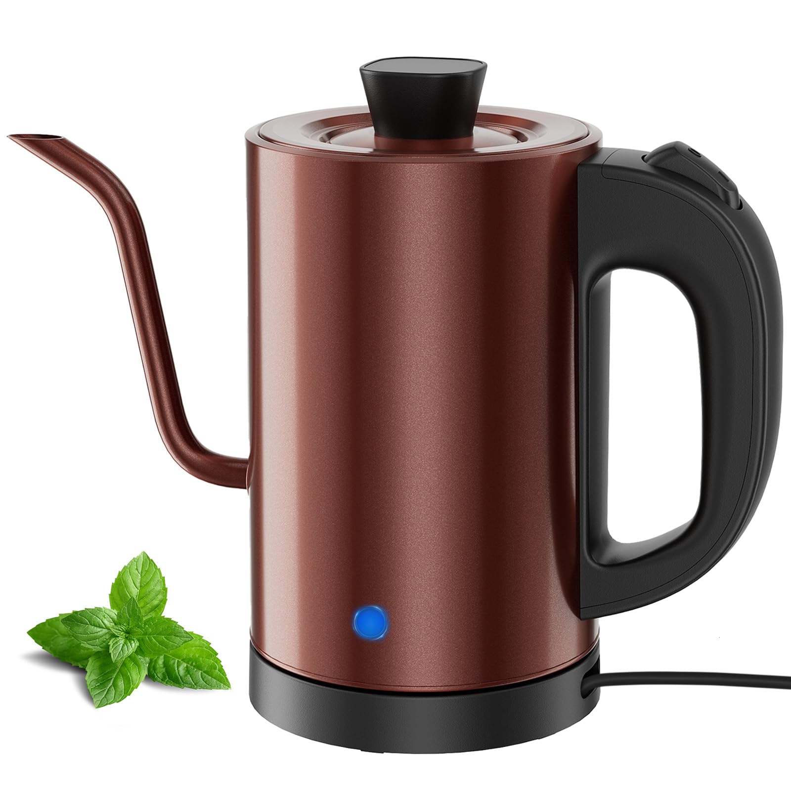 Gooseneck Kettle 0.8 L, 600W 304 Stainless Steel, Copper