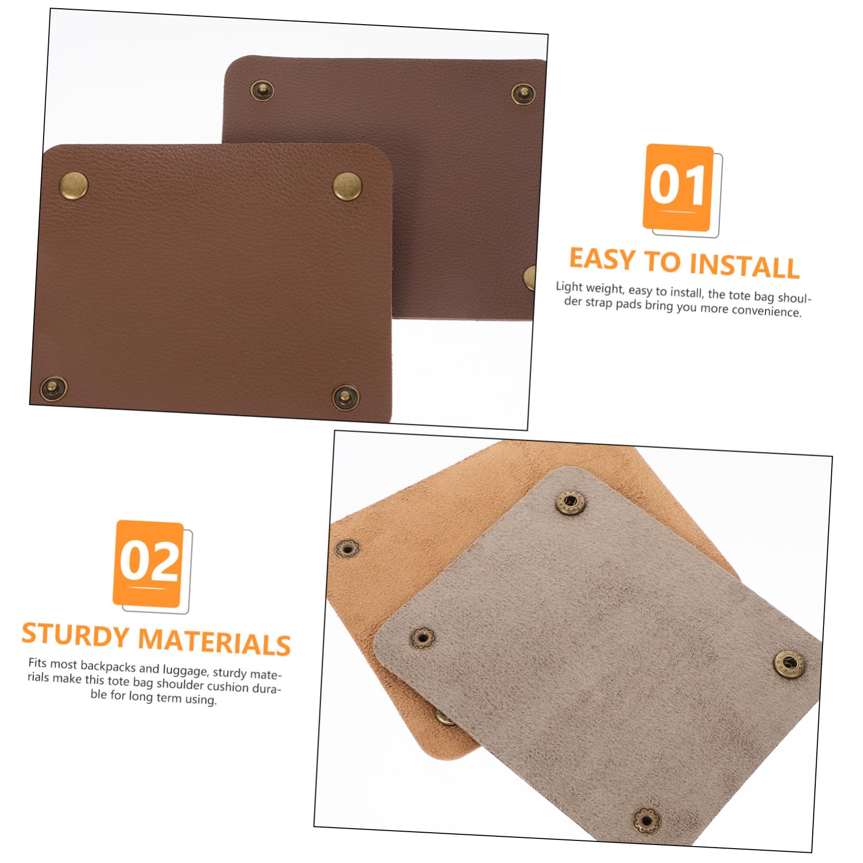 Healvian Envolturas De Manija De Maleta De Equipaje Maleta Protectora De Equipaje Asa De Equipaje Canvas Bag Asas para Maletas Envoltura De Mango De Equipaje Cuero PU 4 Piezas X 4
