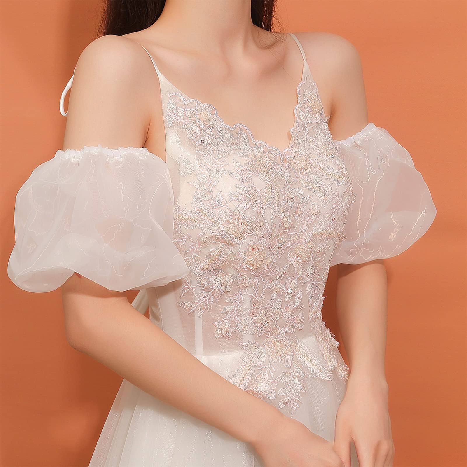 Amazon.com: EAJORN Bridal Dress Sleeves White Removable Formal Dress Puff  Sleeve Wedding Accessories Marriage Party Photoshoot Supplies : Clothing,  Shoes & Jewelry