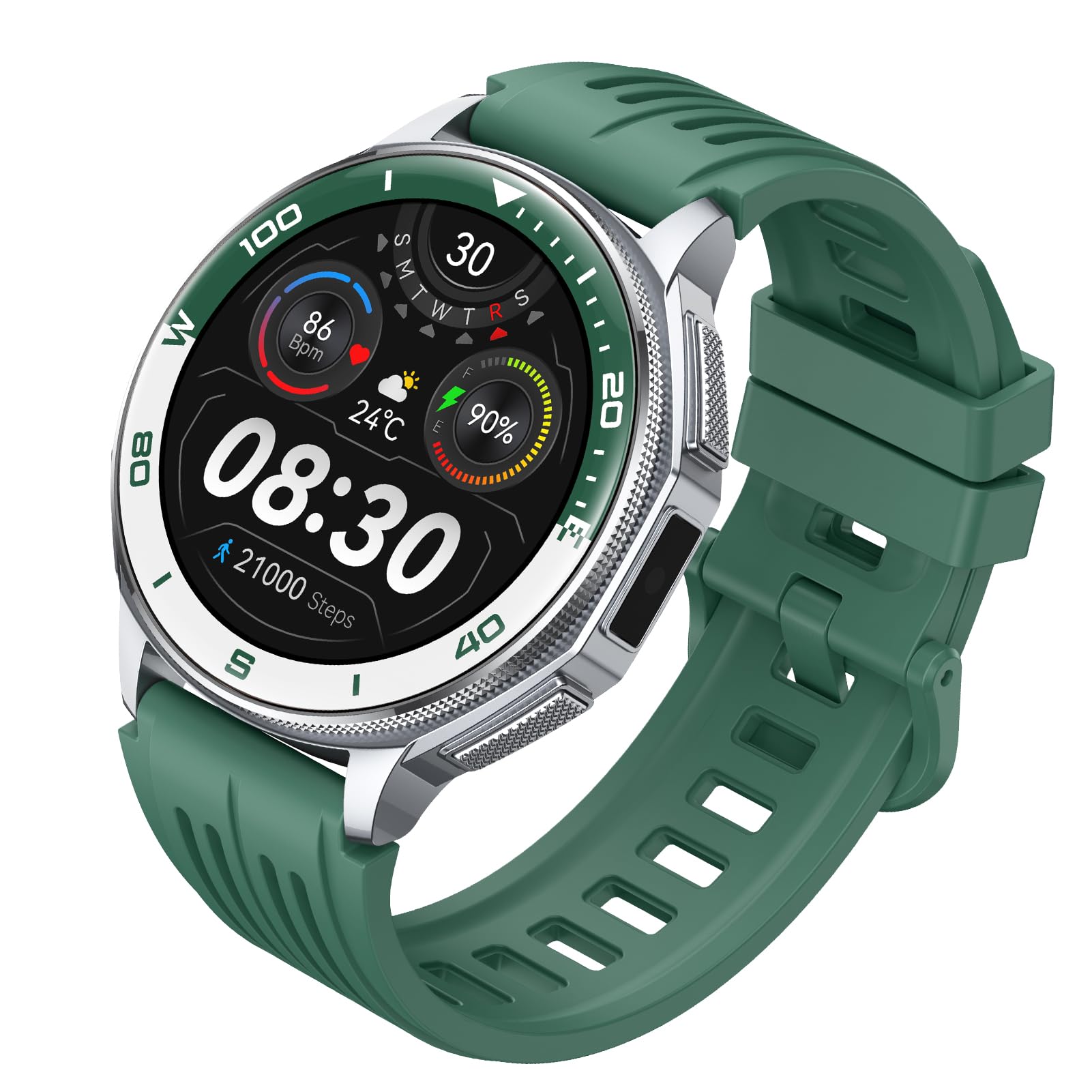 Eacam Montre Connectée de Course à Pied, Montre Intelligente de Course à