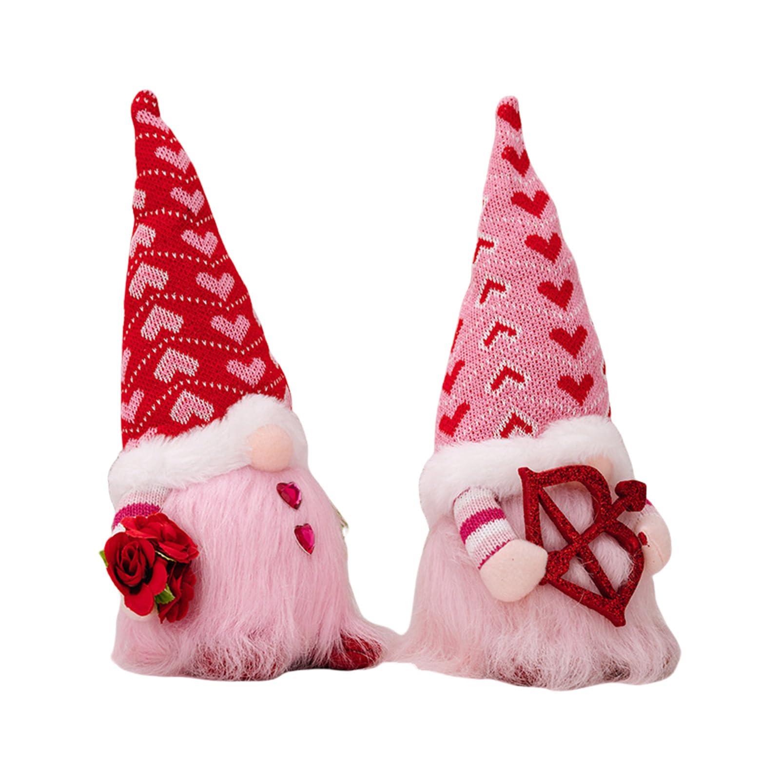 Buxuaaaa LED Light Gnomes Ornament Delicate LED Gnomes Figures Display Decoration Enhances Pleased Celebration Knit Dolls Ornament