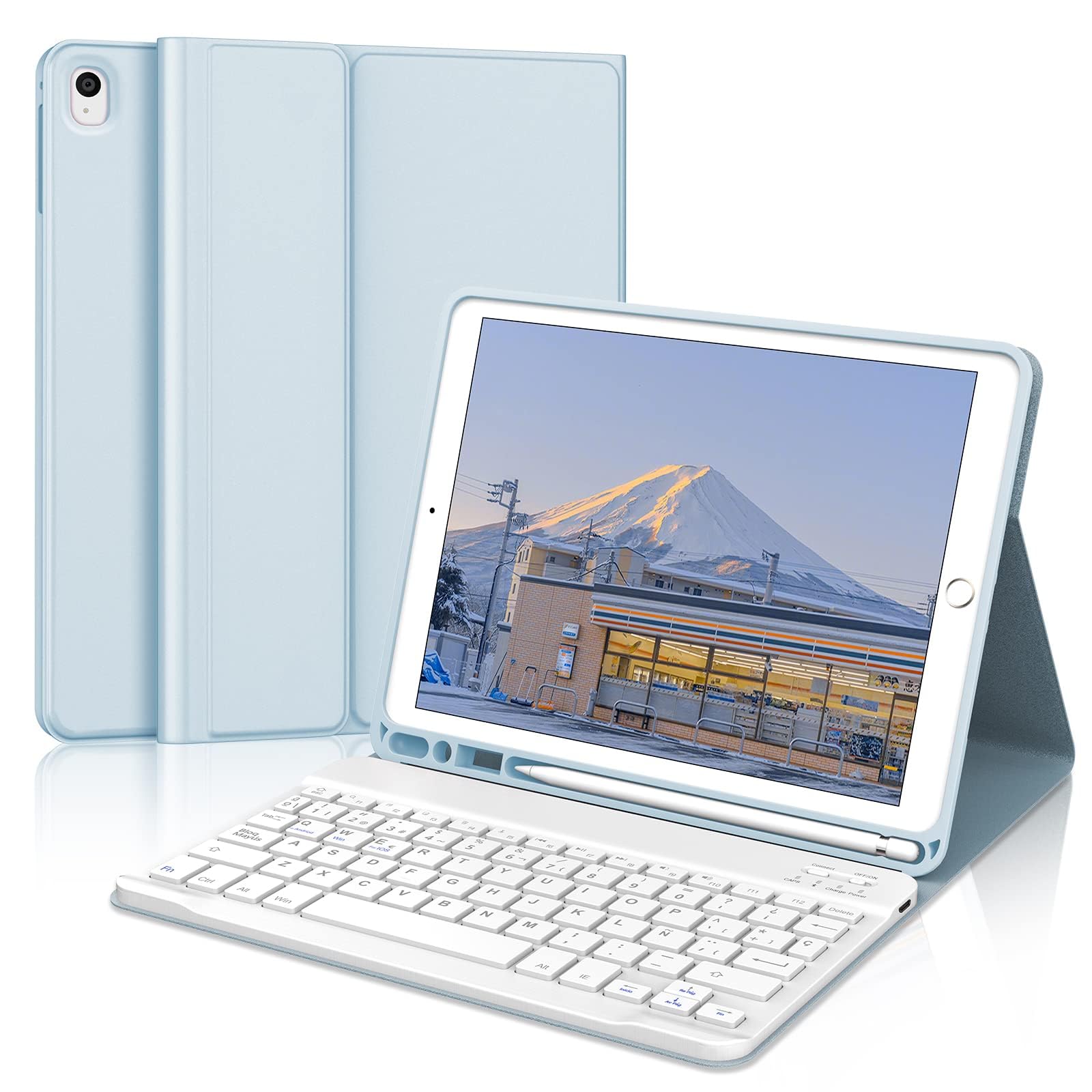 ZOMUN Funda Para Teclado Para IPad 10.2 (2019, 7ª Generación) / IPad 10