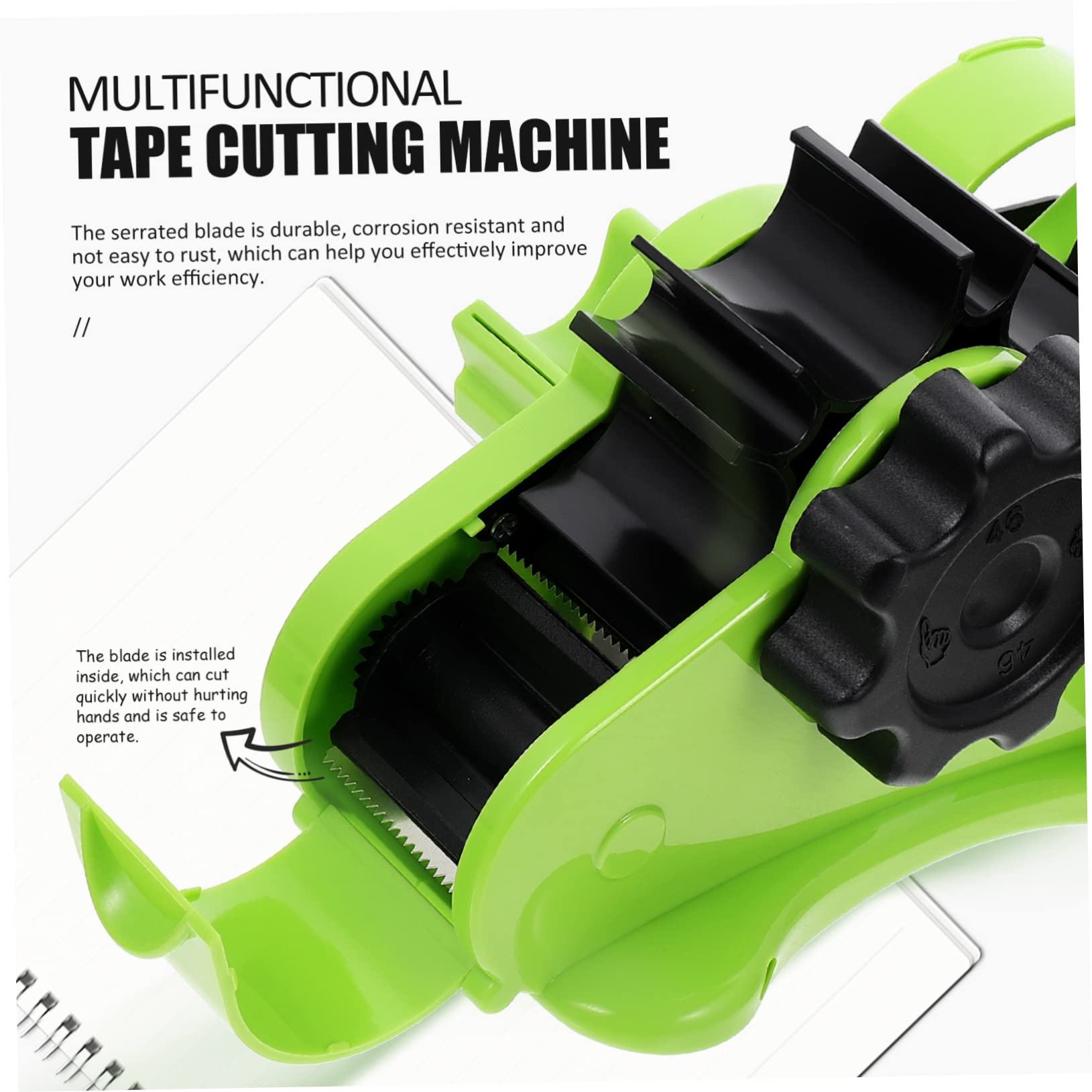 NUOBESTY Distributore di Nastro Adesivo Dispenser Multirotolo per Nastro Pratico Dispenser per Taglio